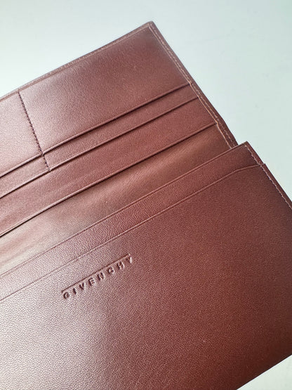 Vintage Givenchy Leather Card Holder ID Holder Brown