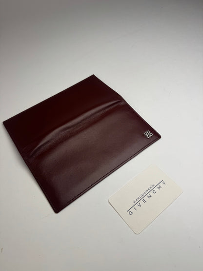 Vintage Givenchy Leather Card Holder ID Holder Brown