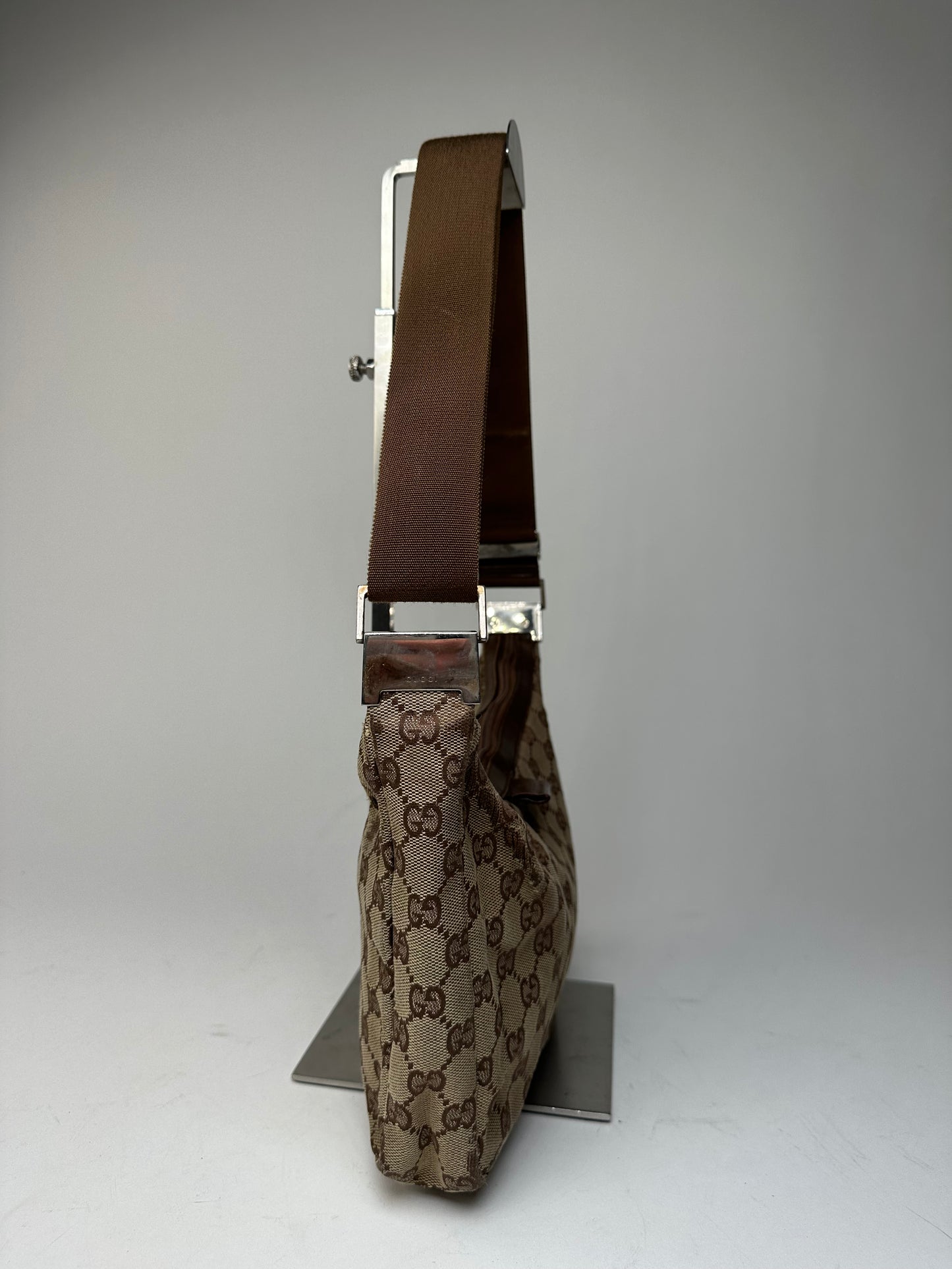 Vintage Gucci Monogram Multiway Bag Beige Brown
