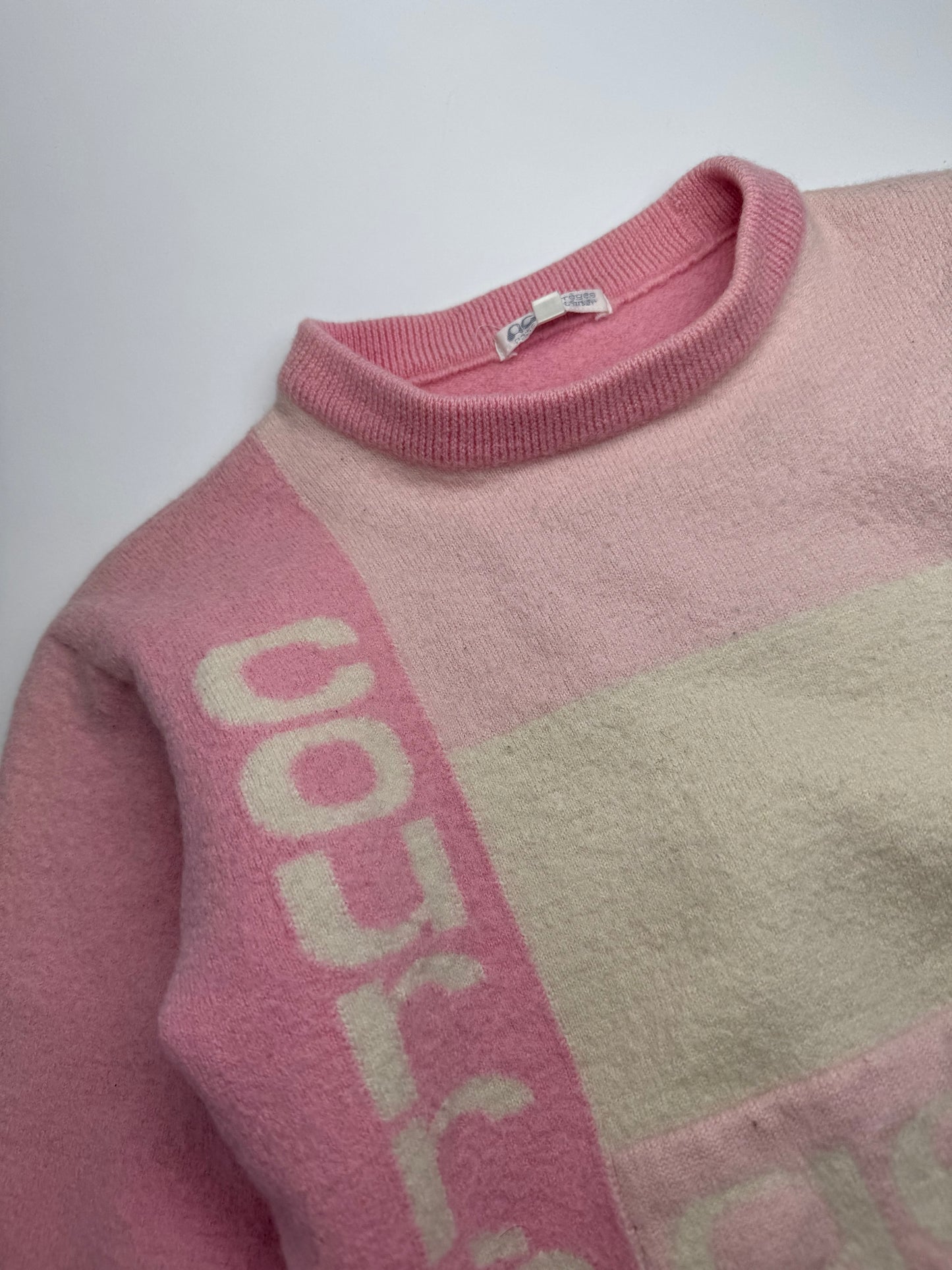 Vintage Courreges Wool Sweater XS pink