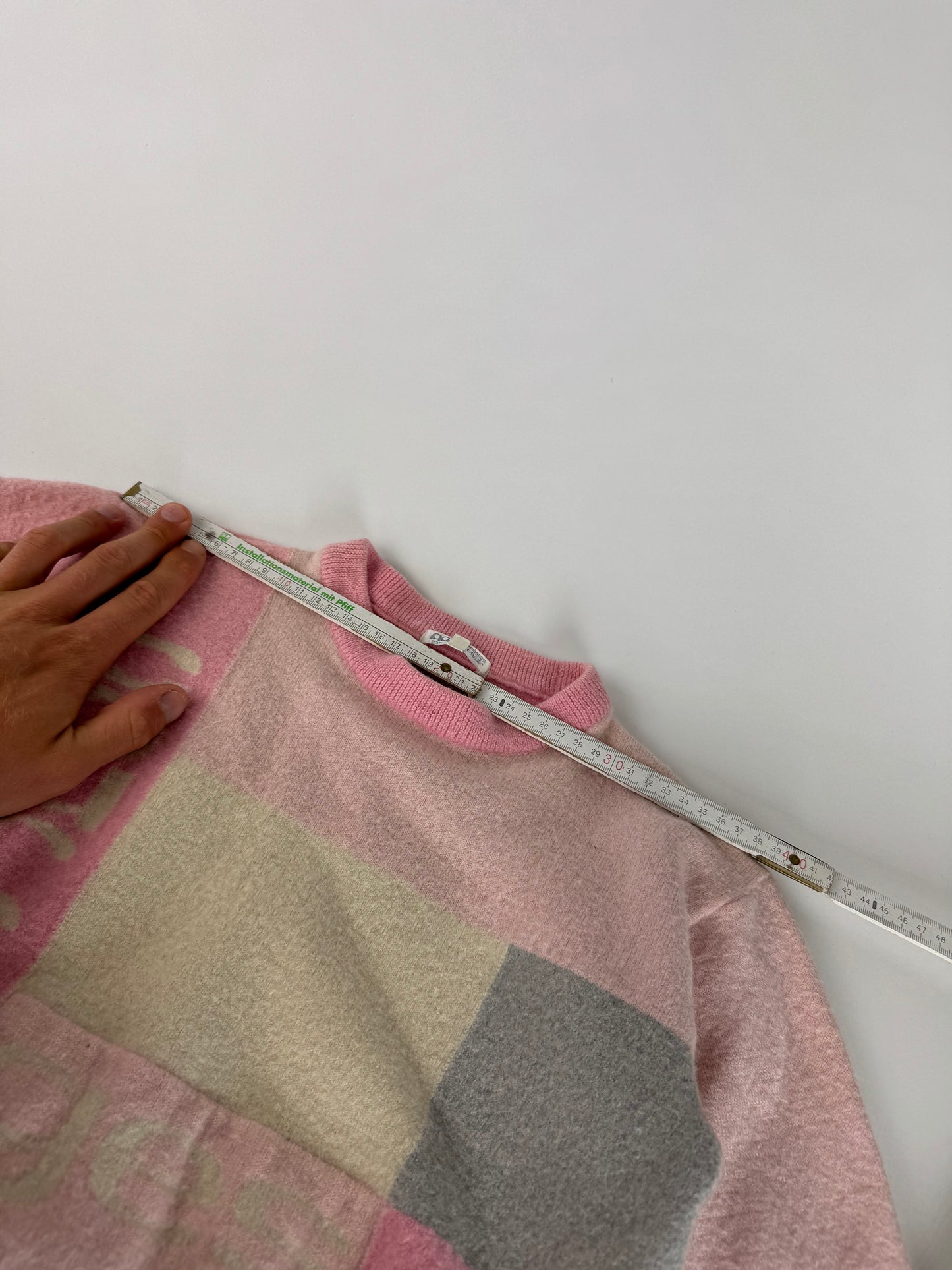 Vintage Courreges Wool Sweater XS pink