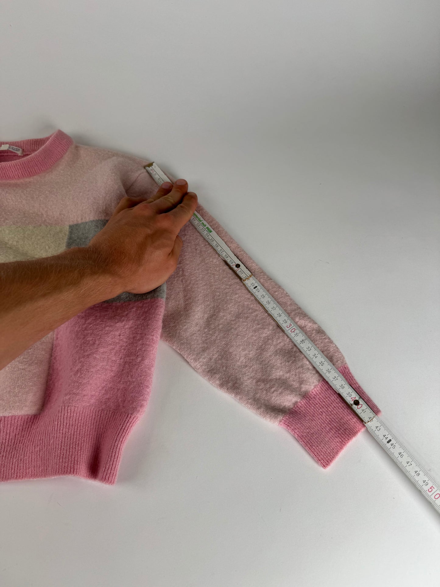 Vintage Courreges Wool Sweater XS pink