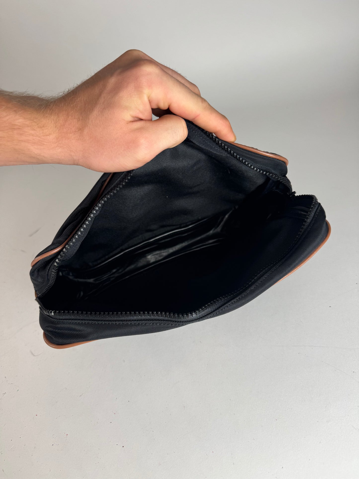 Vintage Courreges Clutch Black Brown