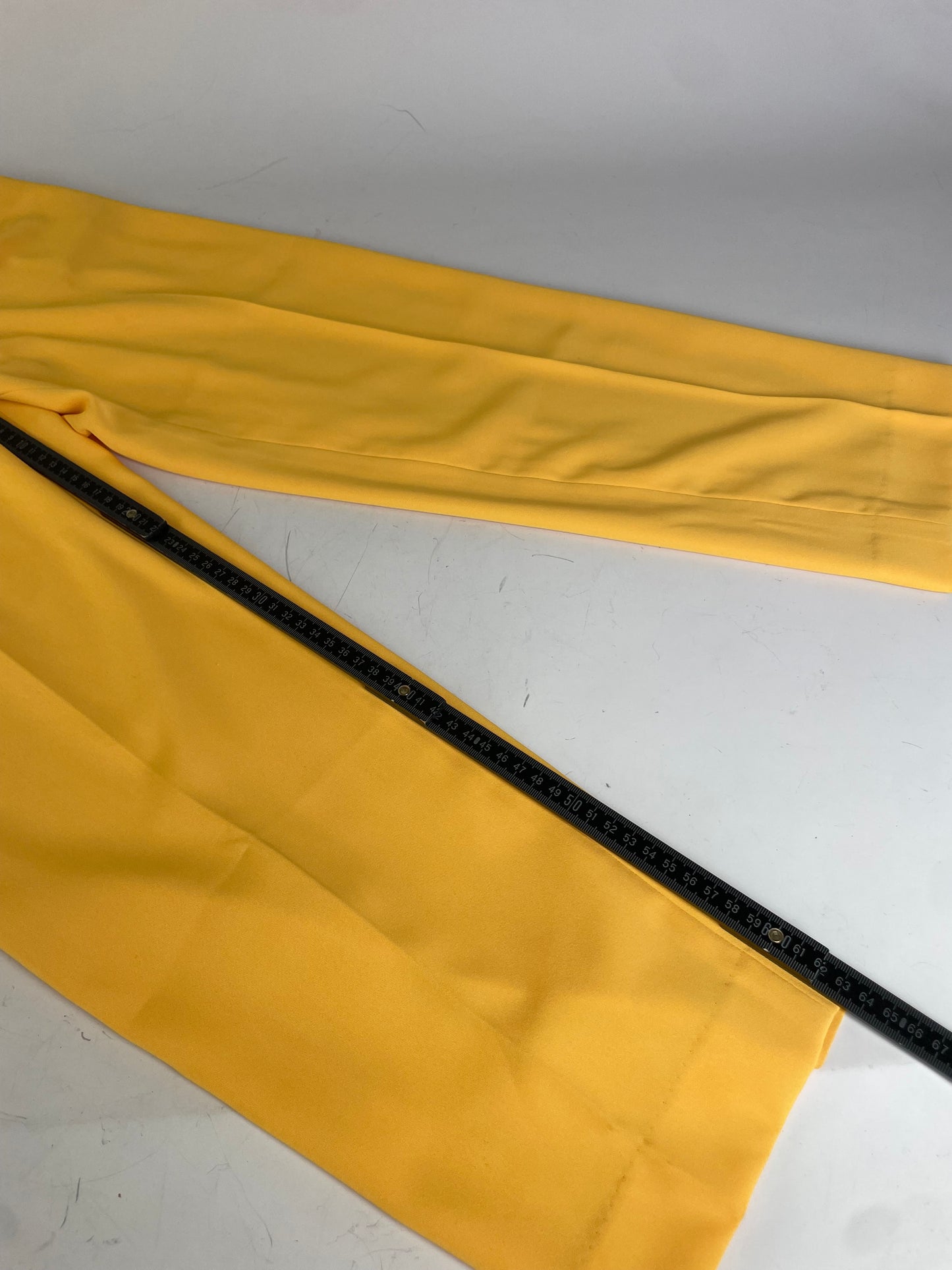 Vintage Balenciaga Polyester Trousers Yellow S