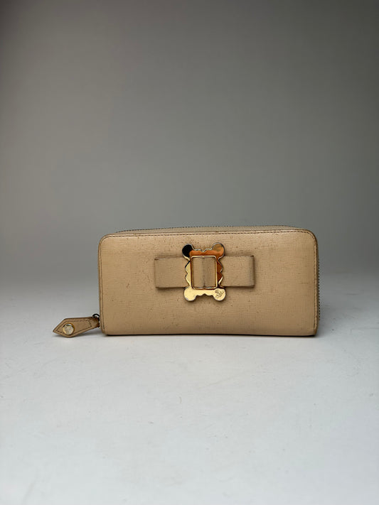 Vintage Vivienne Westwood Leather wallet Beige