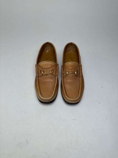 Vintage Gucci Horsebit Leather Loafers Tan EU37,5
