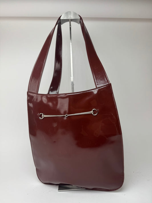 Sac Gucci vintage en cuir verni violet