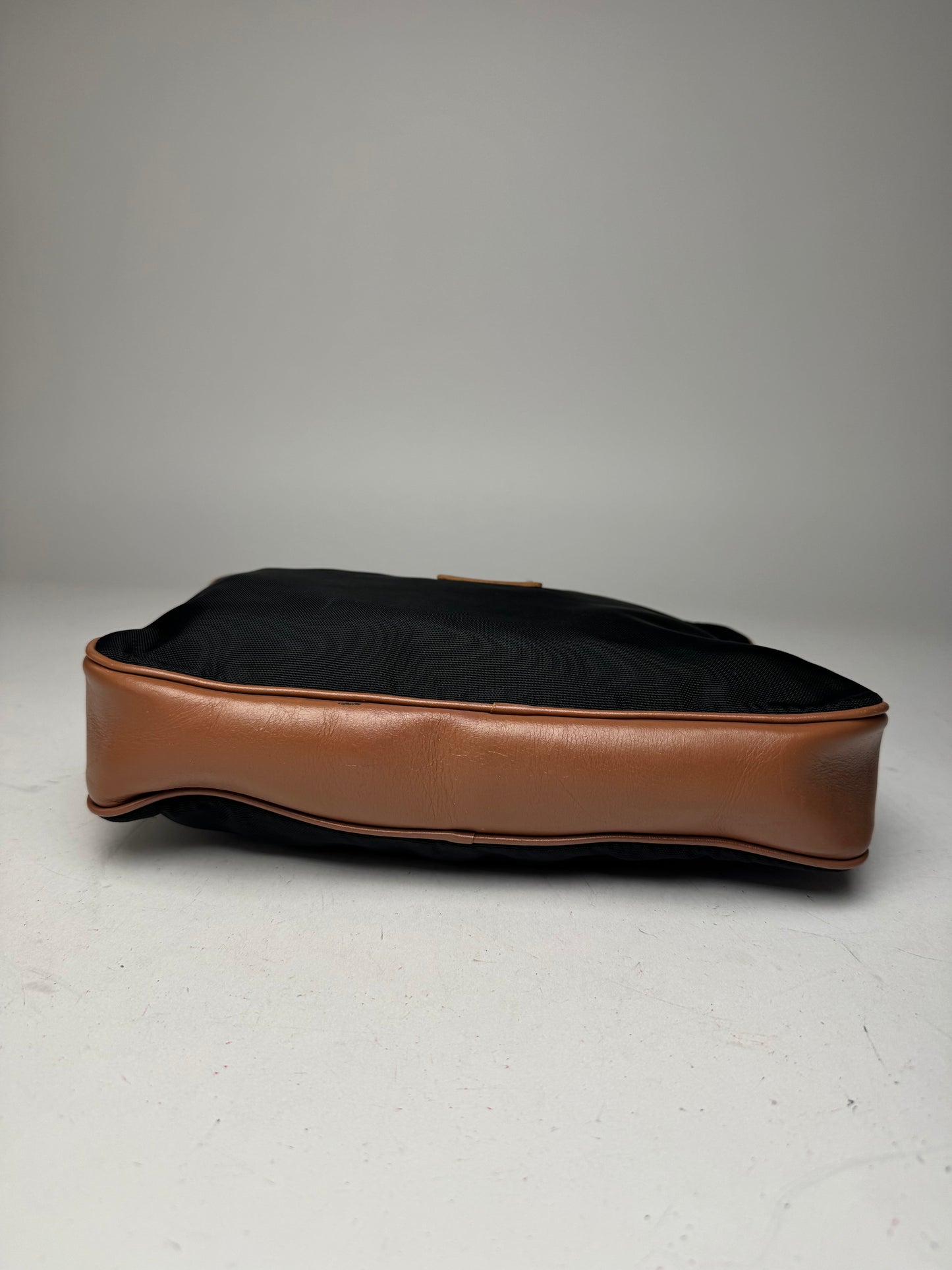 Vintage Courreges Clutch Black Brown