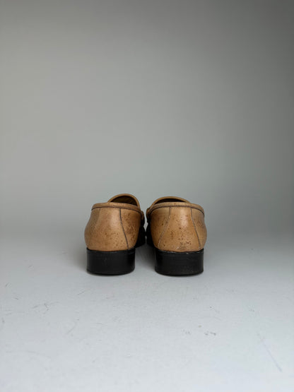 Vintage Gucci Horsebit Leather Loafers Tan EU37,5