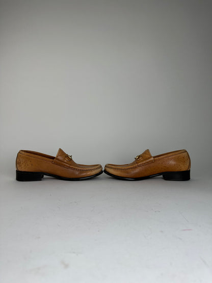 Vintage Gucci Horsebit Leather Loafers Tan EU37,5