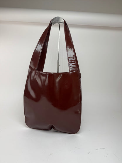 Sac Gucci vintage en cuir verni violet