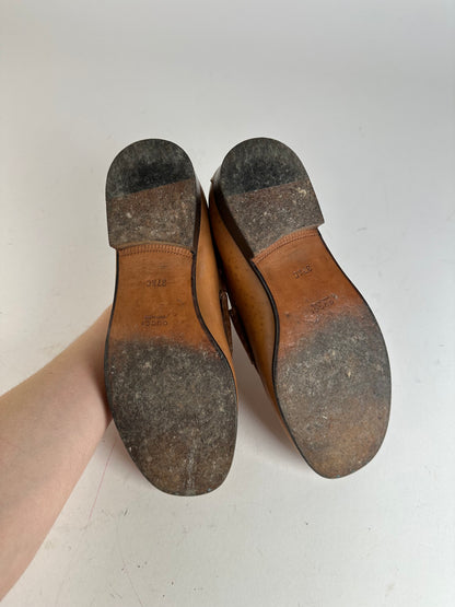 Vintage Gucci Horsebit Leather Loafers Tan EU37,5