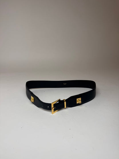 Vintage Celine Leather belt black