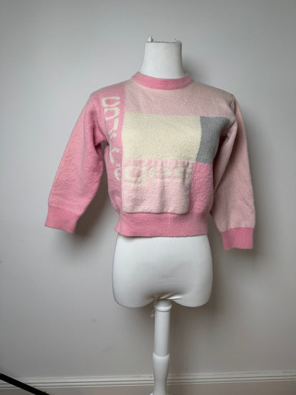 Vintage Courreges Wool Sweater XS pink