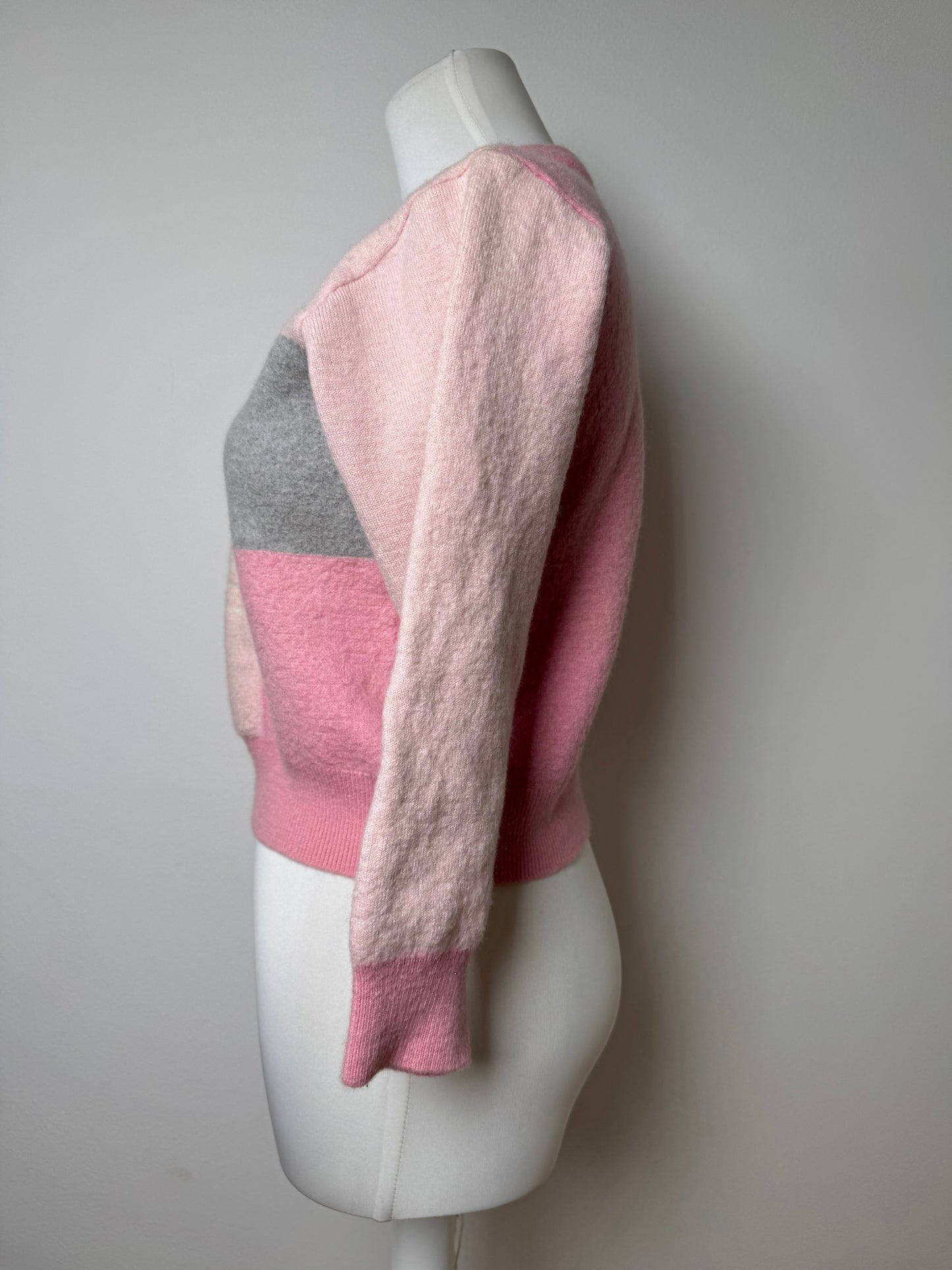 Vintage Courreges Wool Sweater XS pink