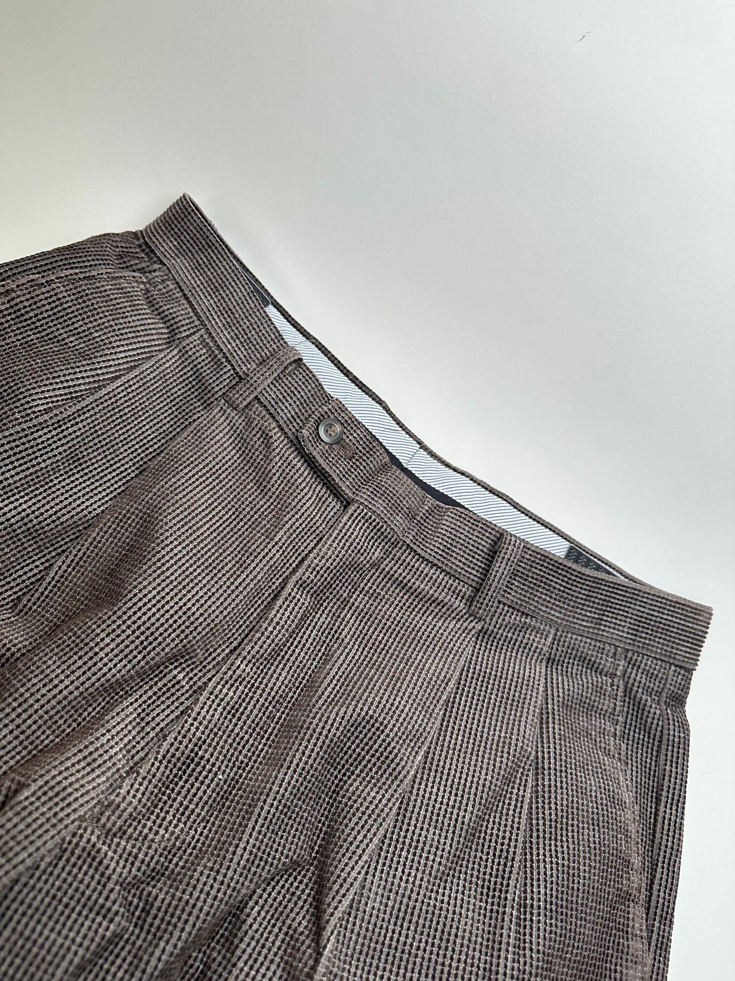 Vintage Kansai Yamamoto Woven Trousers Brown L