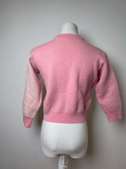 Vintage Courreges Wool Sweater XS pink