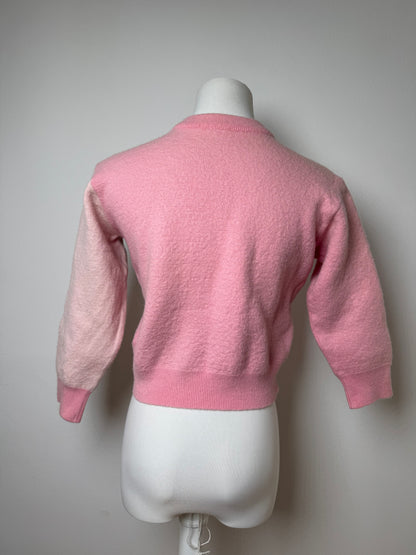 Vintage Courreges Wool Sweater XS pink