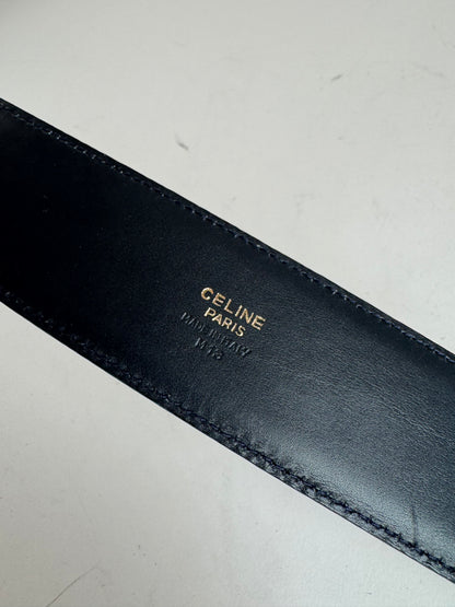 Vintage Celine Leather belt black