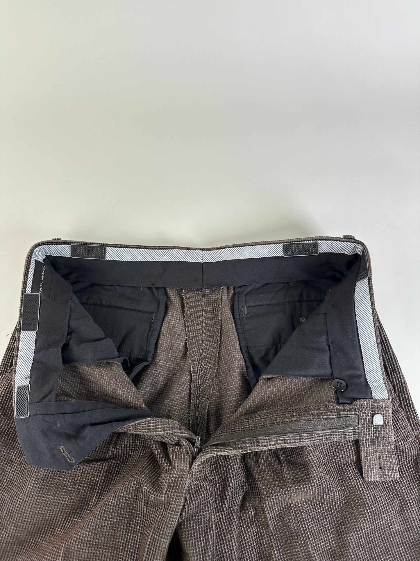 Vintage Kansai Yamamoto Woven Trousers Brown L