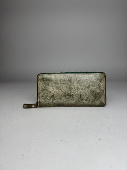 Vintage Vivienne Westwood Zippy Leather Wallet Grey Black