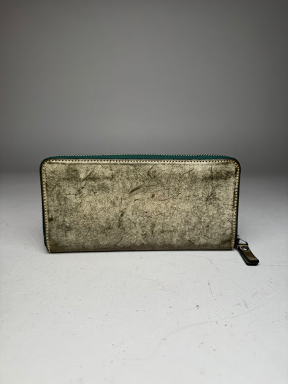 Vintage Vivienne Westwood Zippy Leather Wallet Grey Black