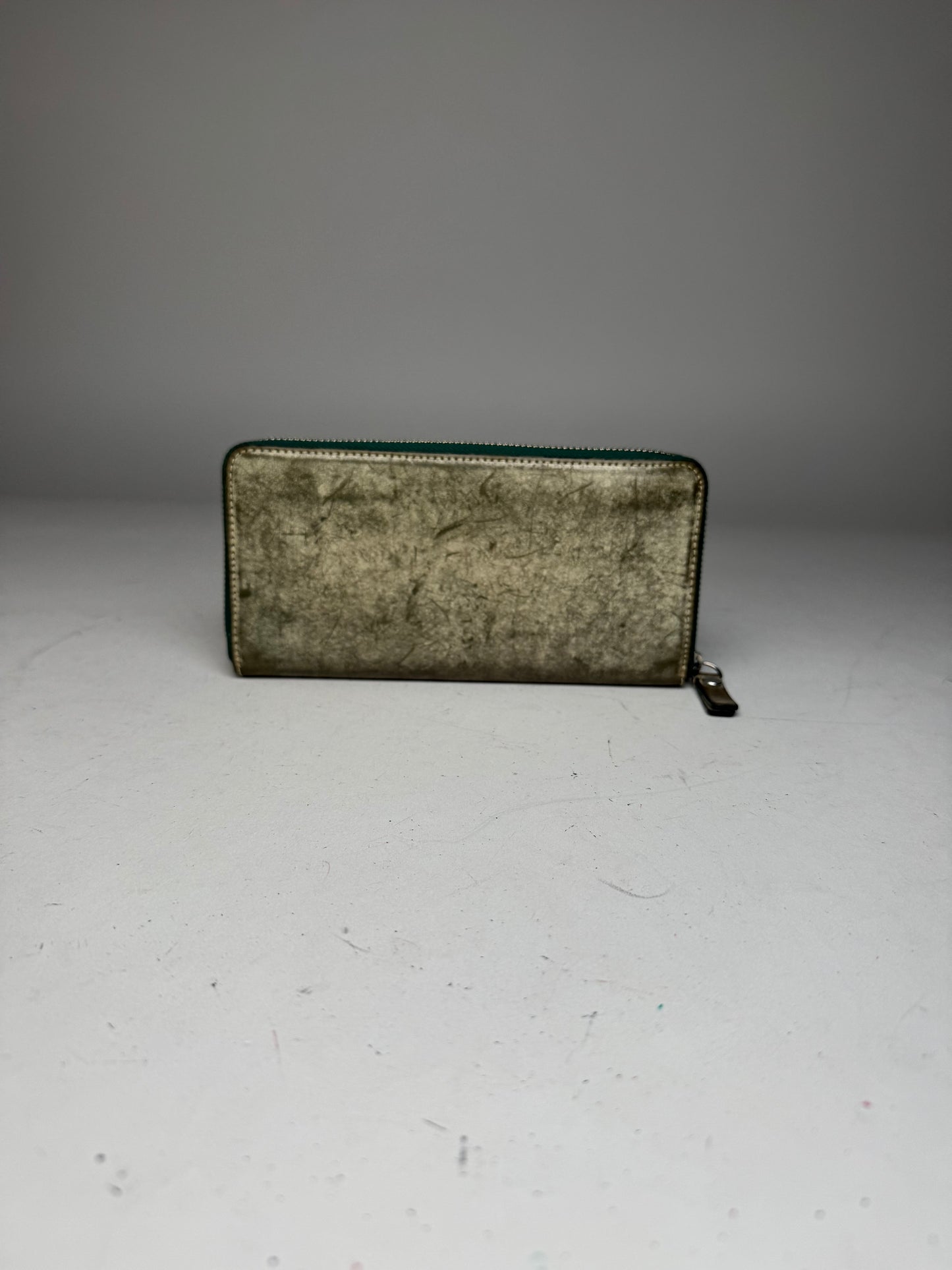 Vintage Vivienne Westwood Zippy Leather Wallet Grey Black