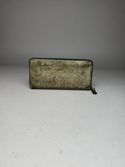 Vintage Vivienne Westwood Zippy Leather Wallet Grey Black