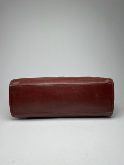 Vintage Cartier Leather Weekender burgundy