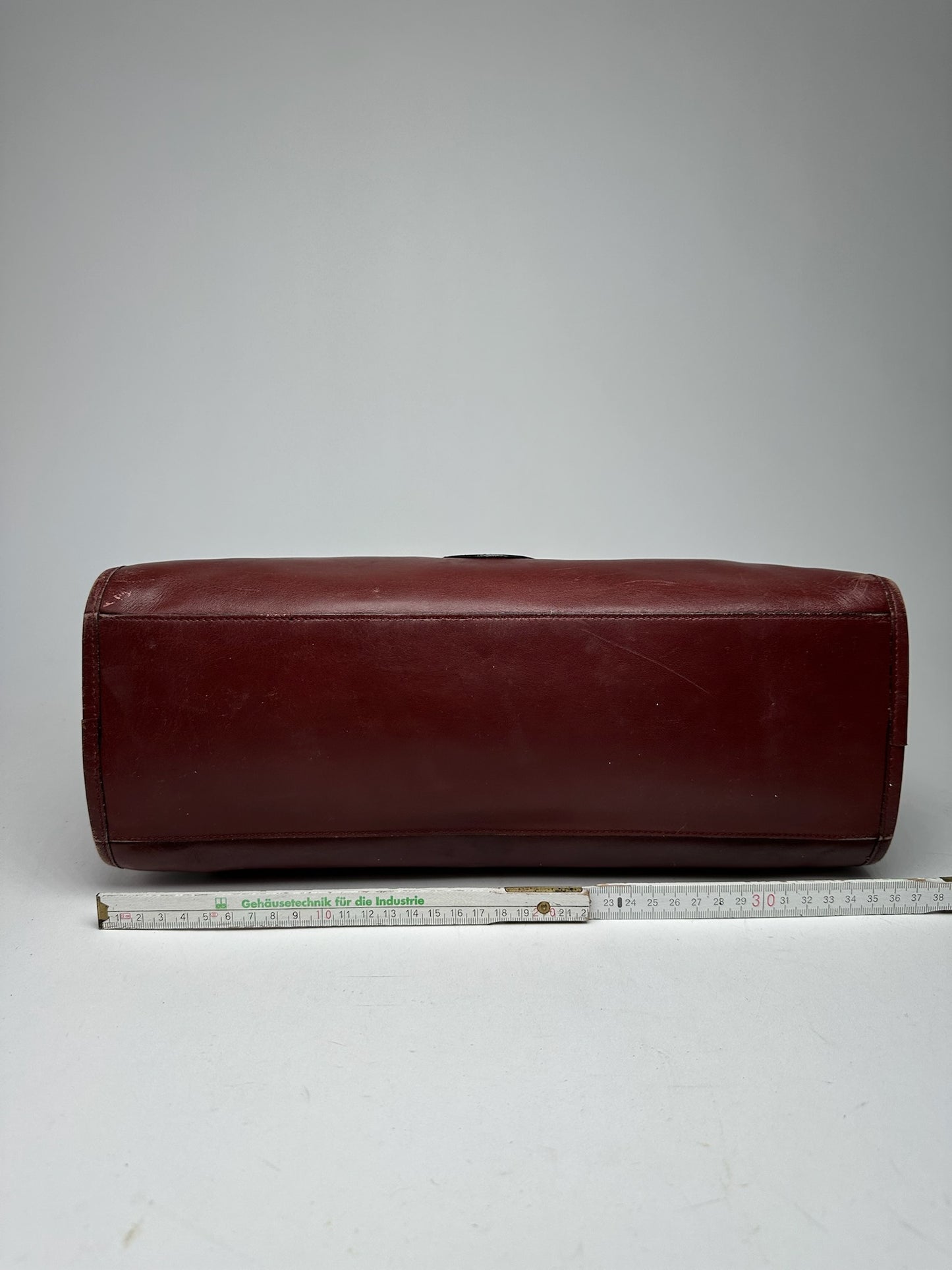 Vintage Cartier Leather Weekender burgundy