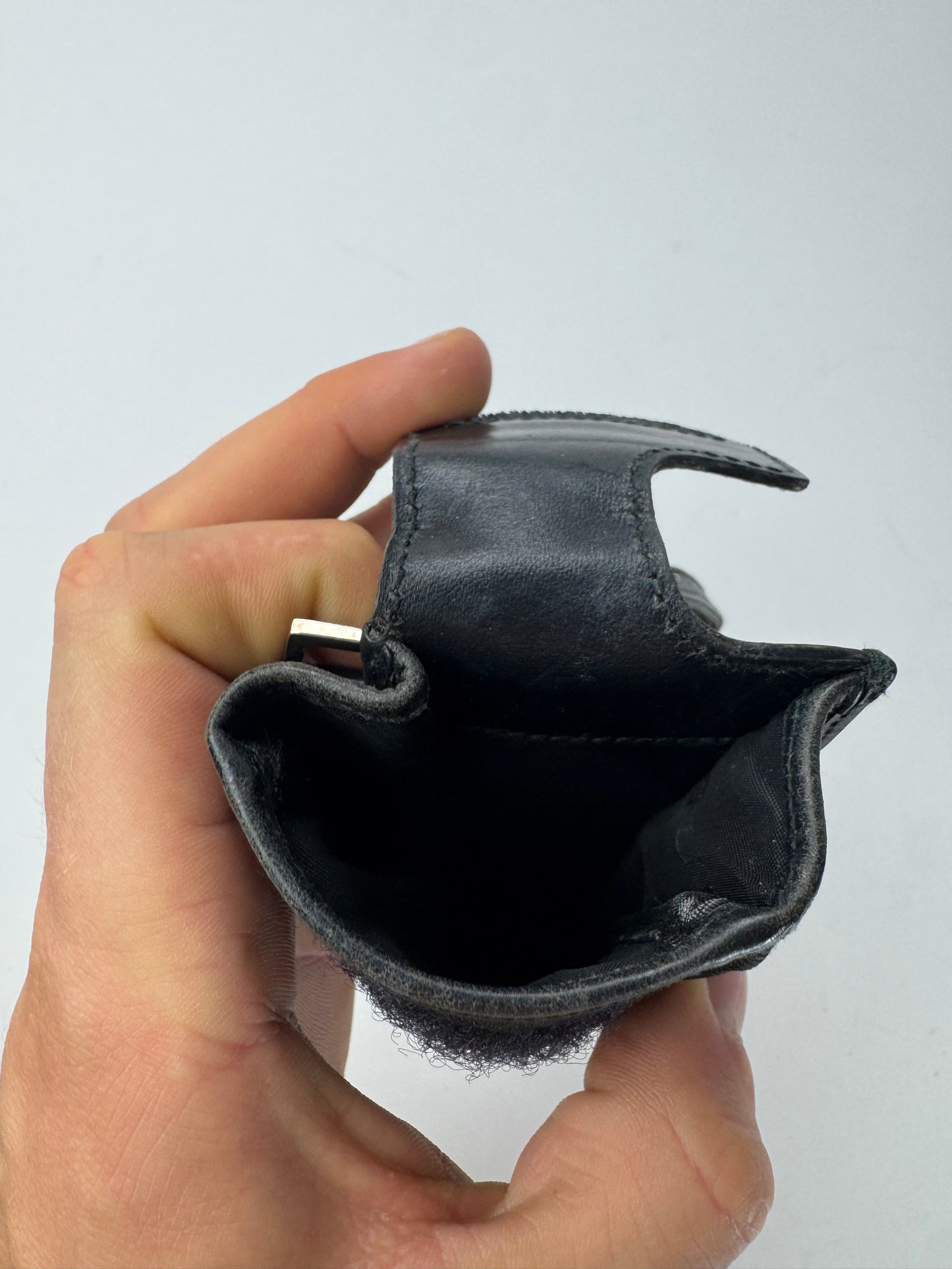 Vintage Gucci Leather Mini Handbag Black