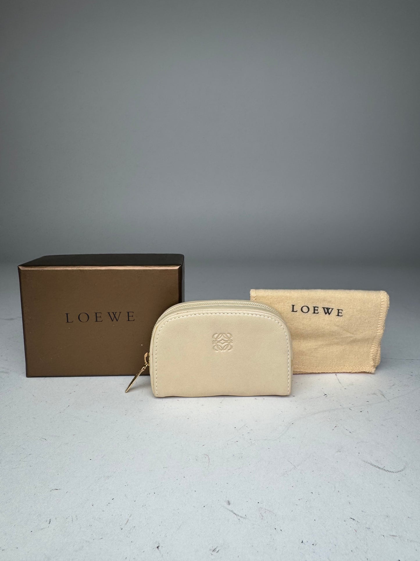 Vintage Loewe Madrid Mini Bag White