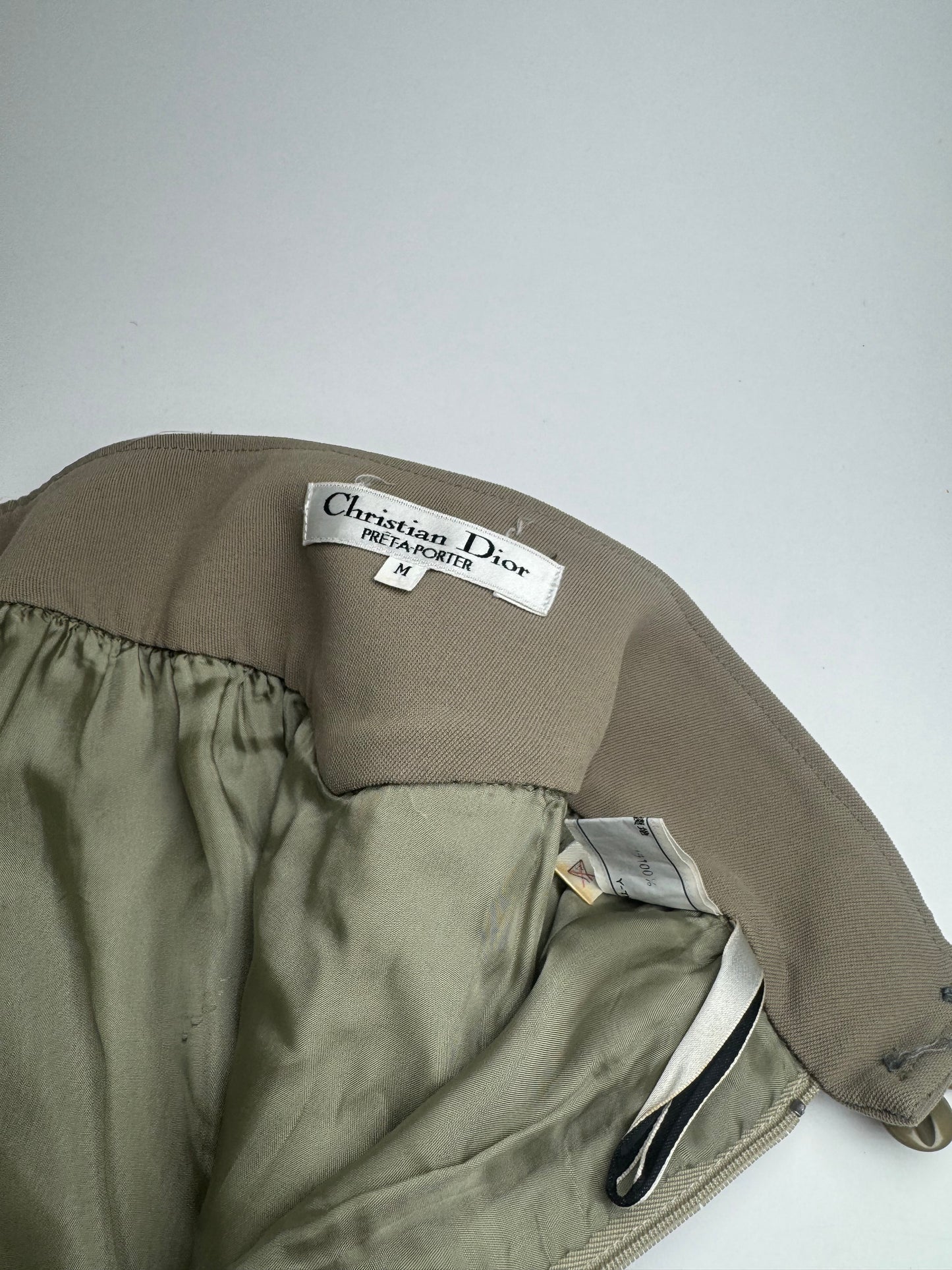 Vintage Dior Skirt Khaki M