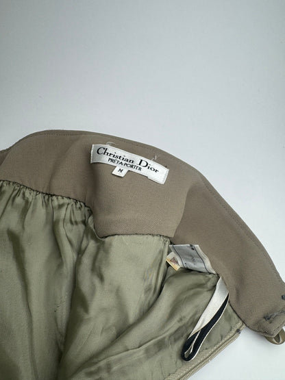 Vintage Dior Skirt Khaki M