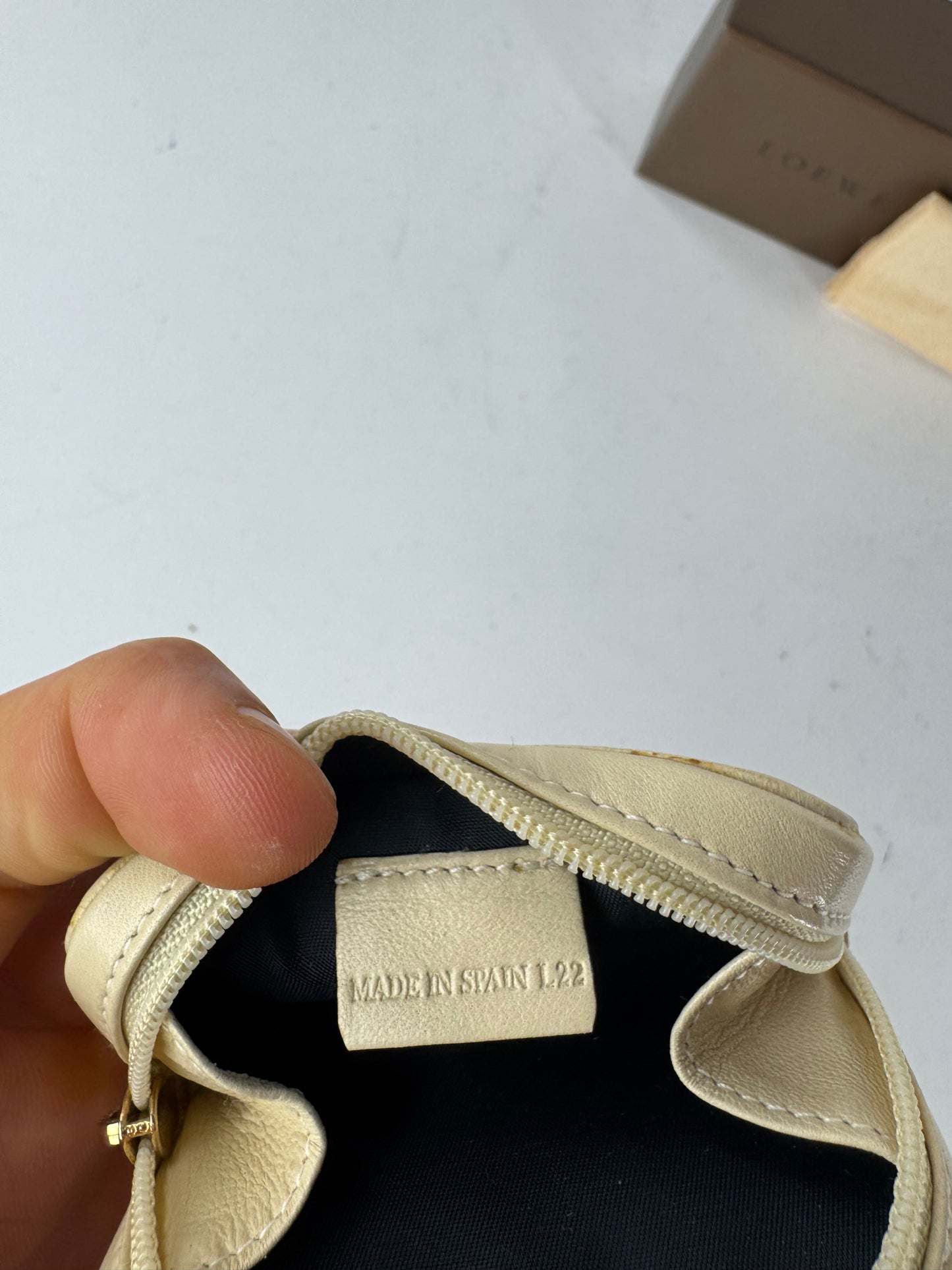 Vintage Loewe Madrid Mini Bag White