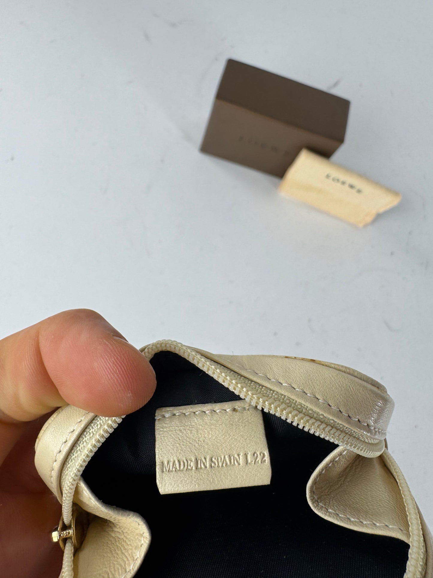 Vintage Loewe Madrid Mini Bag White