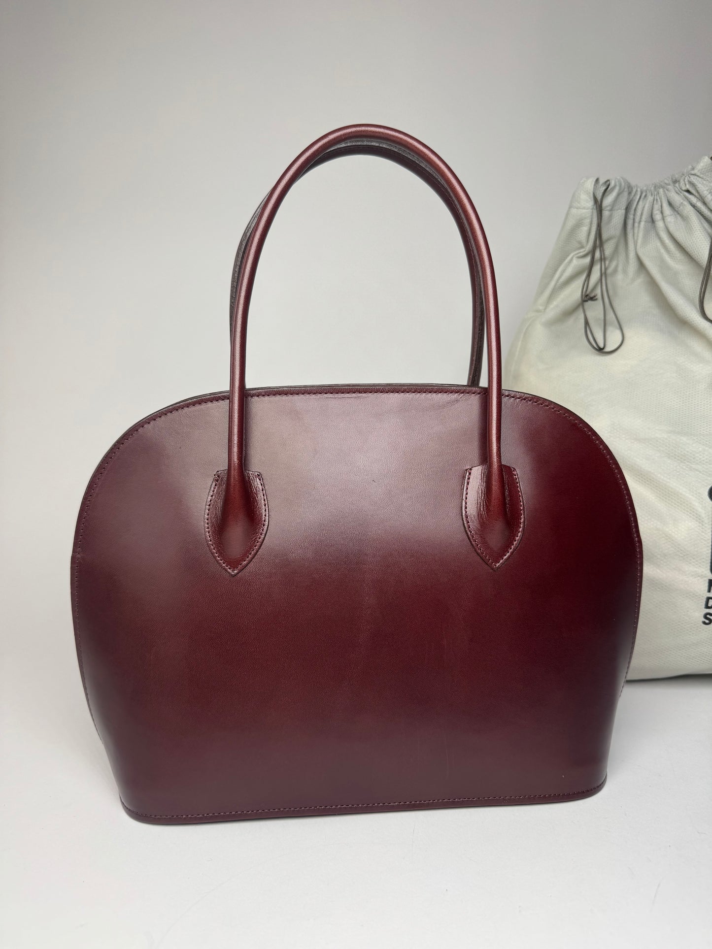 Vintage Issey Miyake Leather Handbag Purple