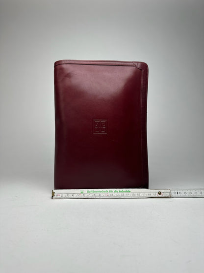 Vintage Givenchy Leather Clutch Burgundy