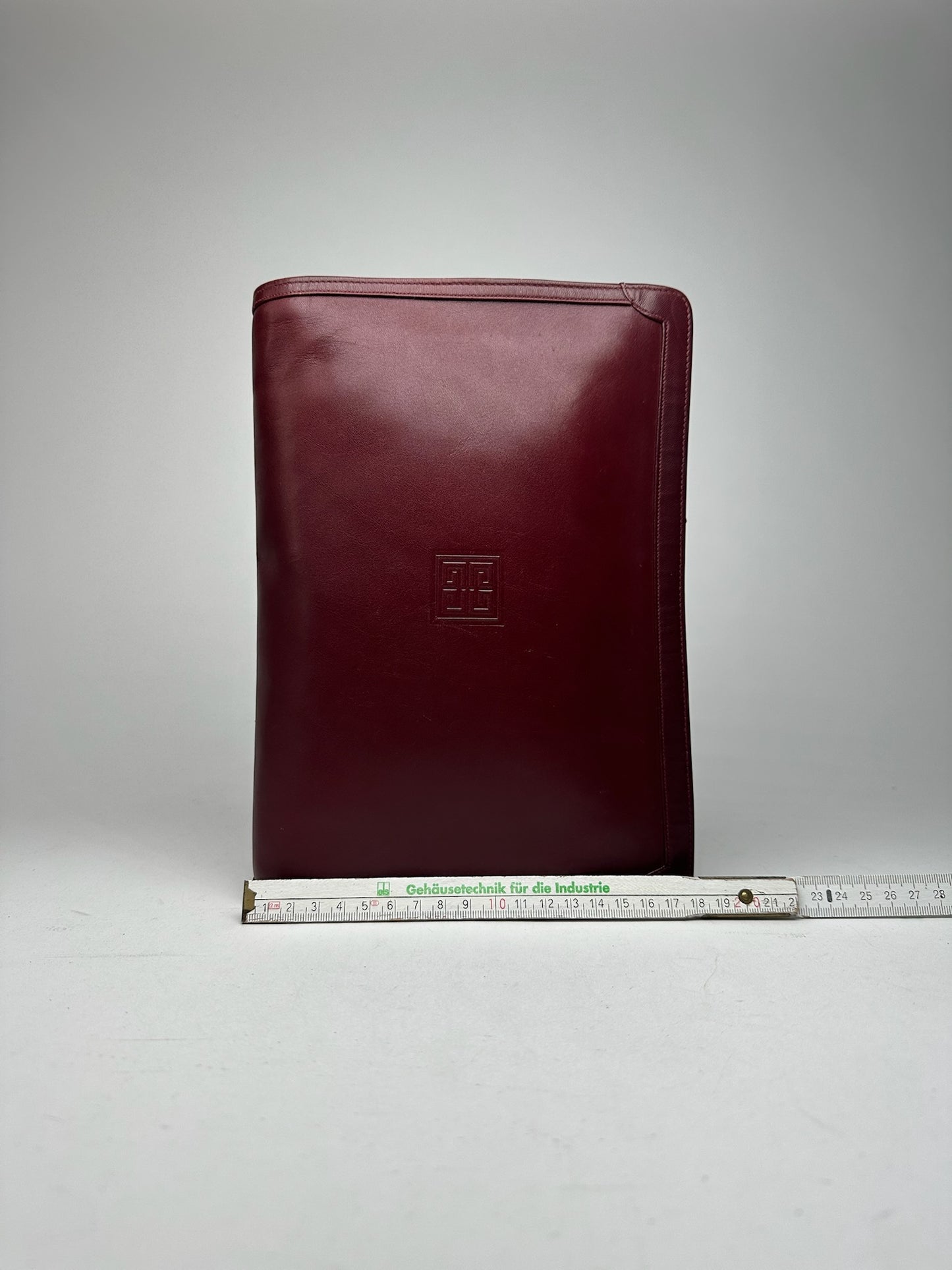Vintage Givenchy Leather Clutch Burgundy