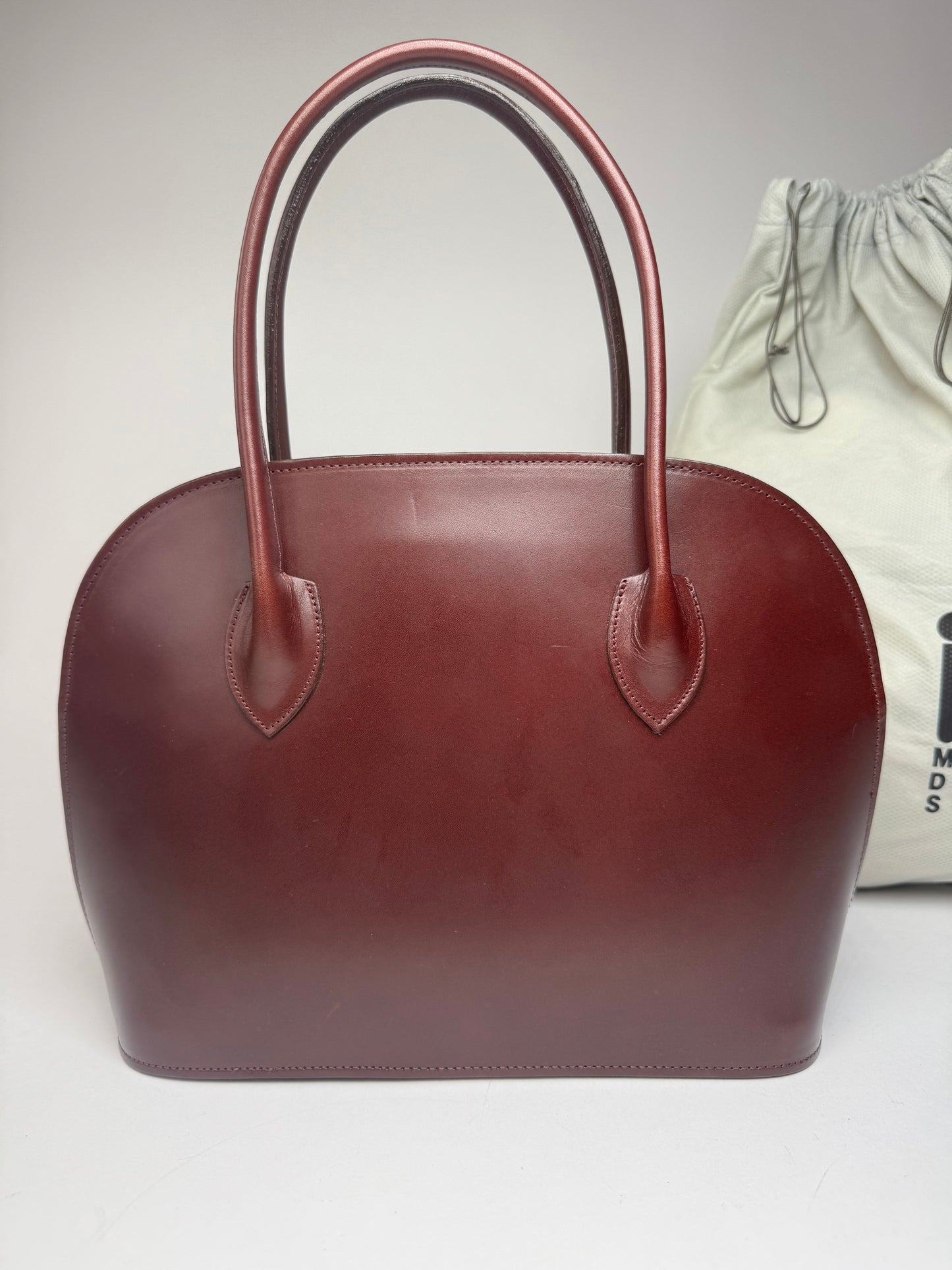 Vintage Issey Miyake Leather Handbag Purple