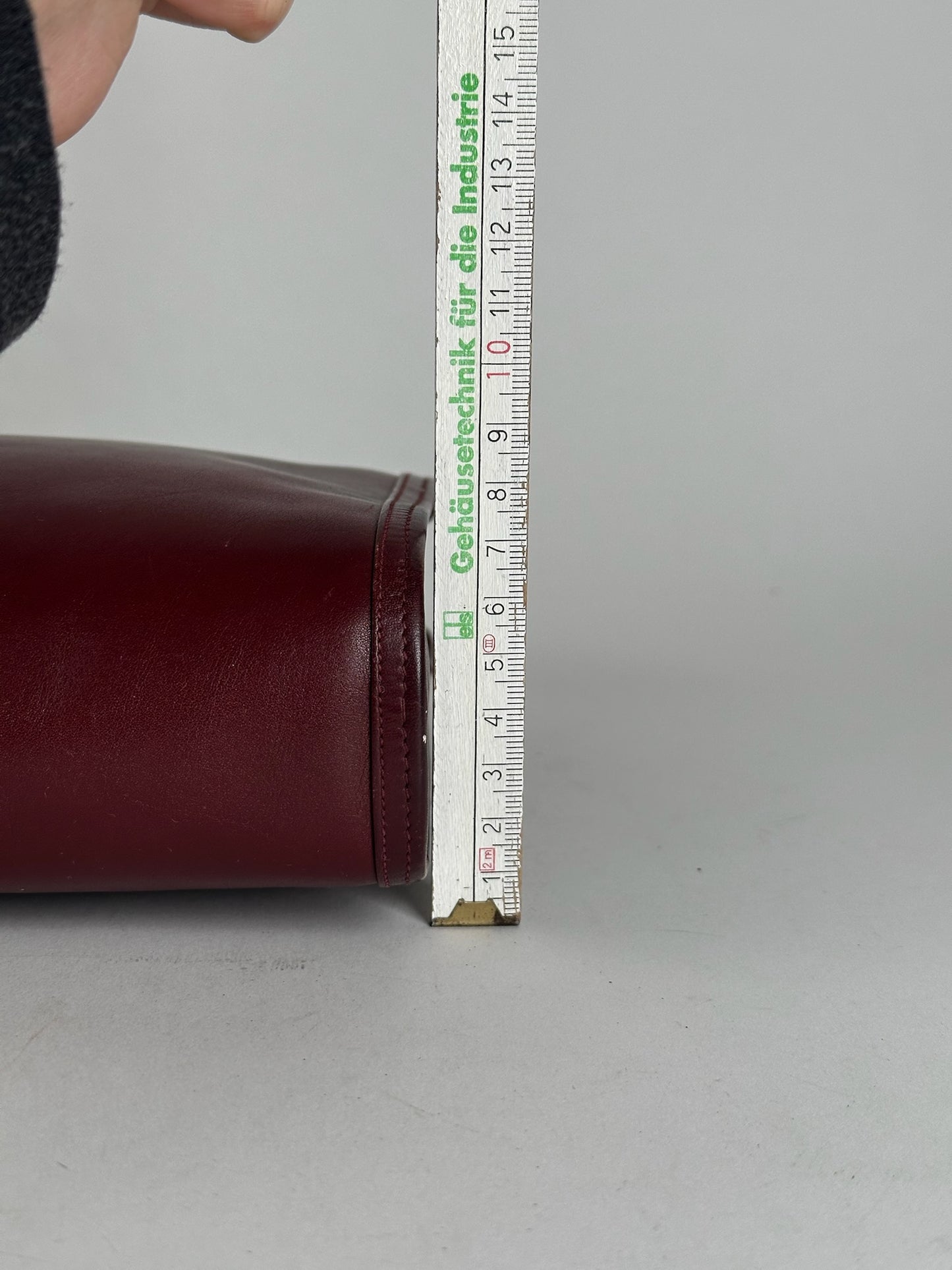 Vintage Givenchy Leather Clutch Burgundy