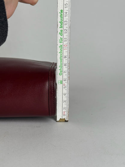 Vintage Givenchy Leather Clutch Burgundy