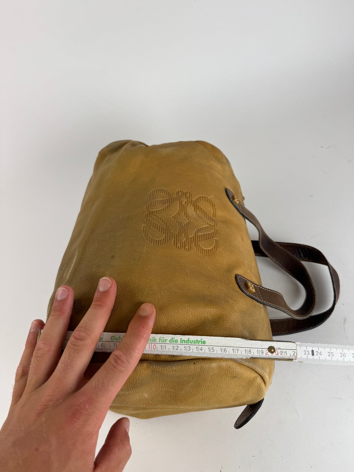 Vintage Loewe Madrid Bag camel