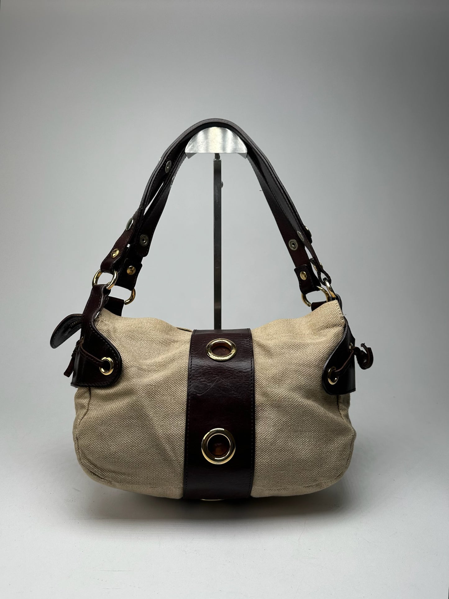 Vintage Marni Handbag Beige Brown