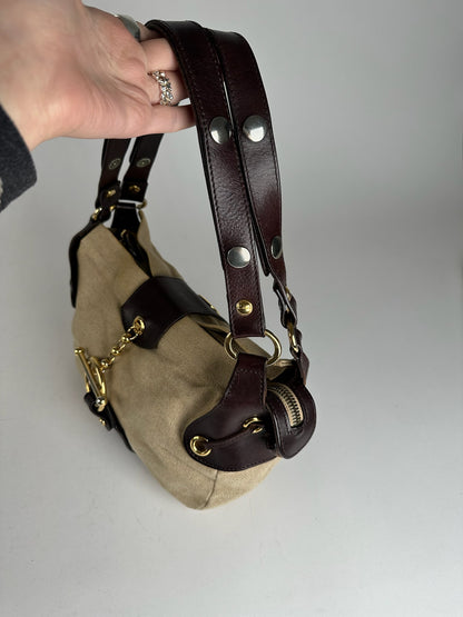 Vintage Marni Handbag Beige Brown