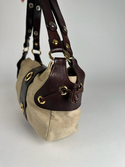 Vintage Marni Handbag Beige Brown