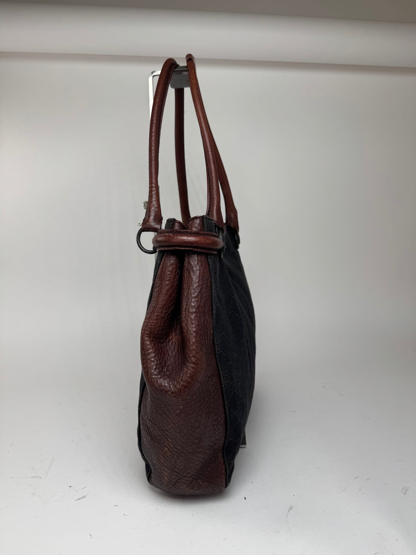 Gucci Monogram Bah Vintage Noir Marron