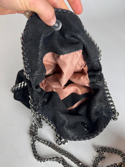 Vintage Stella Mc Cartney Vegan Leather Falabella 2Way Bag black