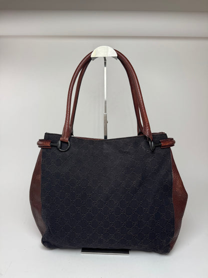 Gucci Monogram Bah Vintage Noir Marron