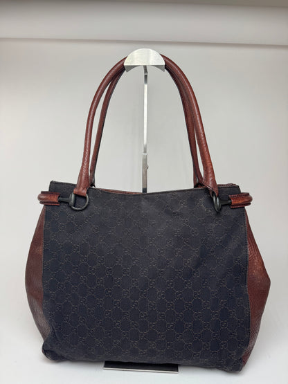 Gucci Monogram Bah Vintage Noir Marron